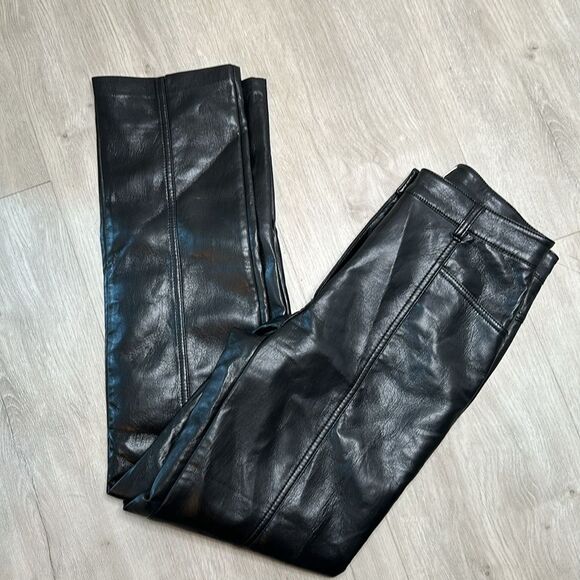 Aritzia Wilfred vegan black leather pants size 2 - Picture 10 of 12